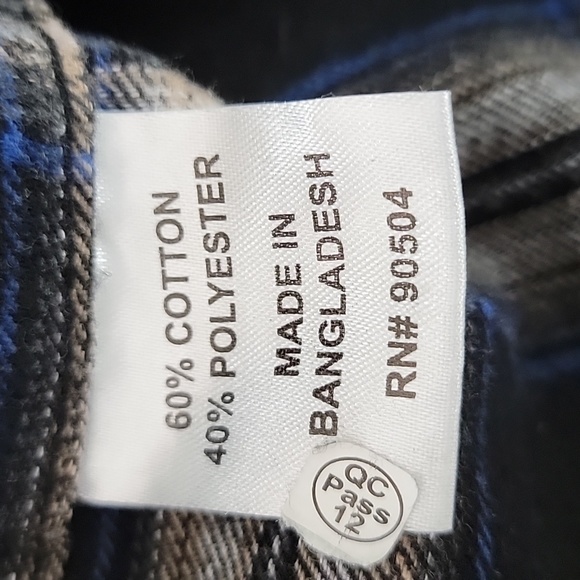 3/$15 Deal 🎉 VSTR ⭐️ Flannel Button Collar Hooded Shirt - Size S - Picture 6 of 7